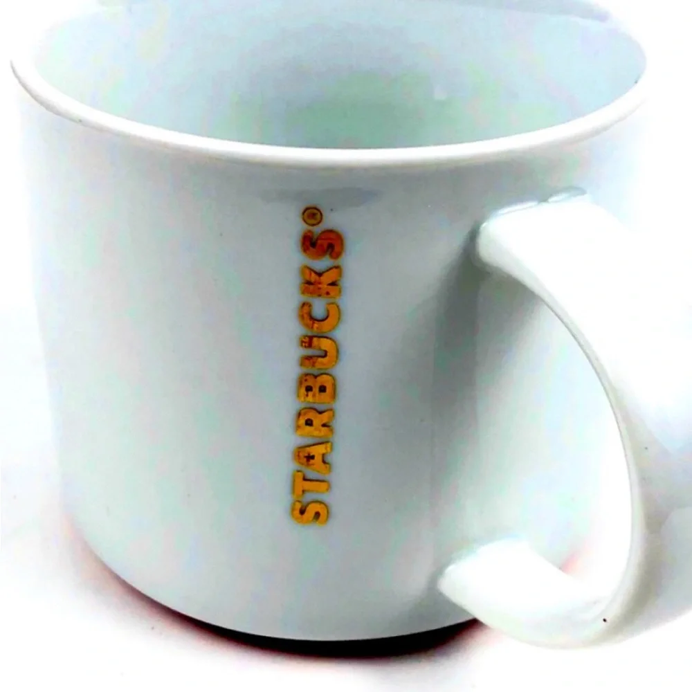 Starbucks White Classic Collectable Ceramic 16oz. Mug
